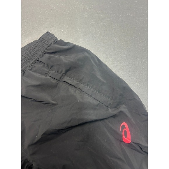 ASICS Track Pants Women's Small Black Windbreaker Nylon Lined Running Athletic - Picture 5 of 14